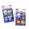 6 PACKS Cartoon Space Astronaut Erasers Set for Kids Back to School Student Office Exam Stationery Gift