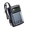 4 Slots Battery Charger with USB Cable Smart Charger for 1.5V AA/AAA Batteries