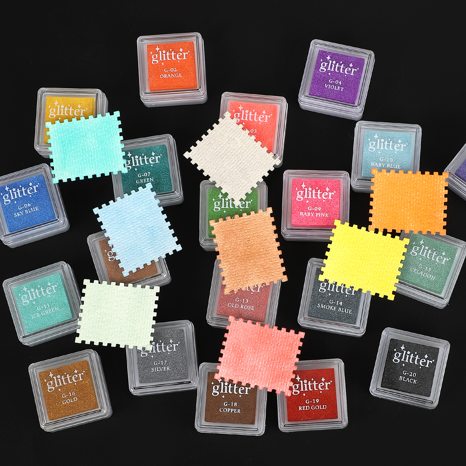 잉크패드 - 다채로운 진주광택 인쇄용 잉크