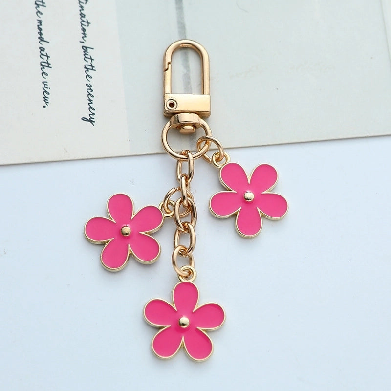 Sweet Flower Alloy Unisex Keychain