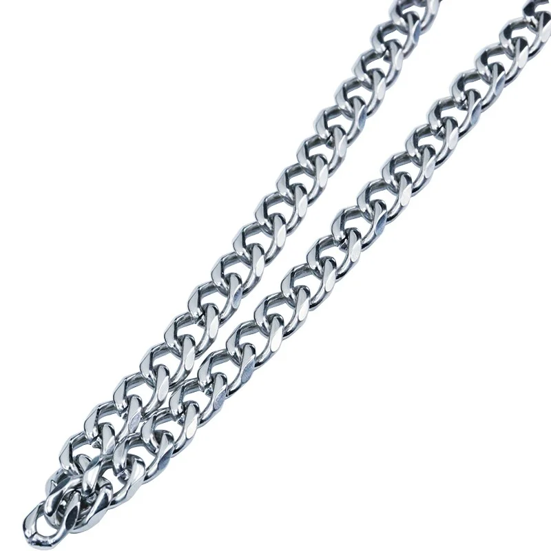 Men's titanium steel hip hop necklace