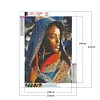 Diamond Painting-Full Round Drill Indian Woman