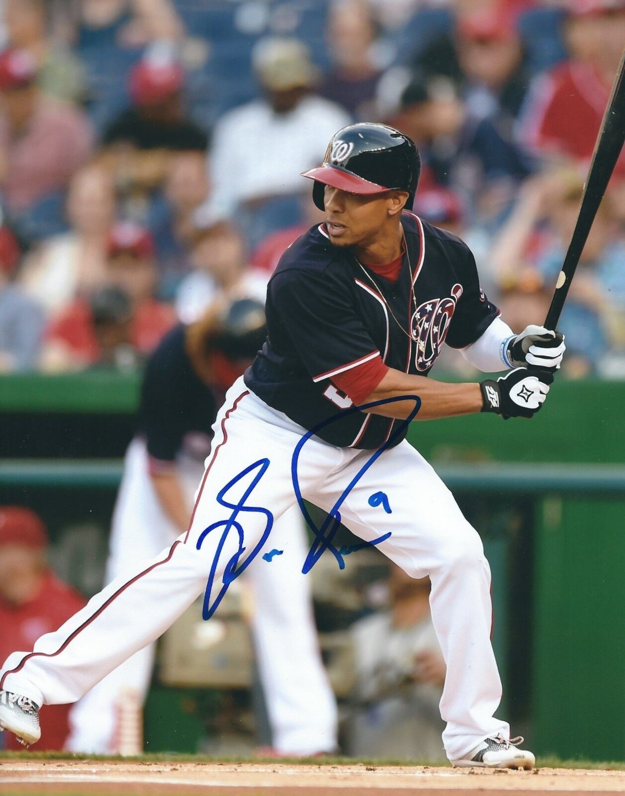 Signed 8x10 BEN REVERE Washington Nationals Autographed Photo Poster painting - COA