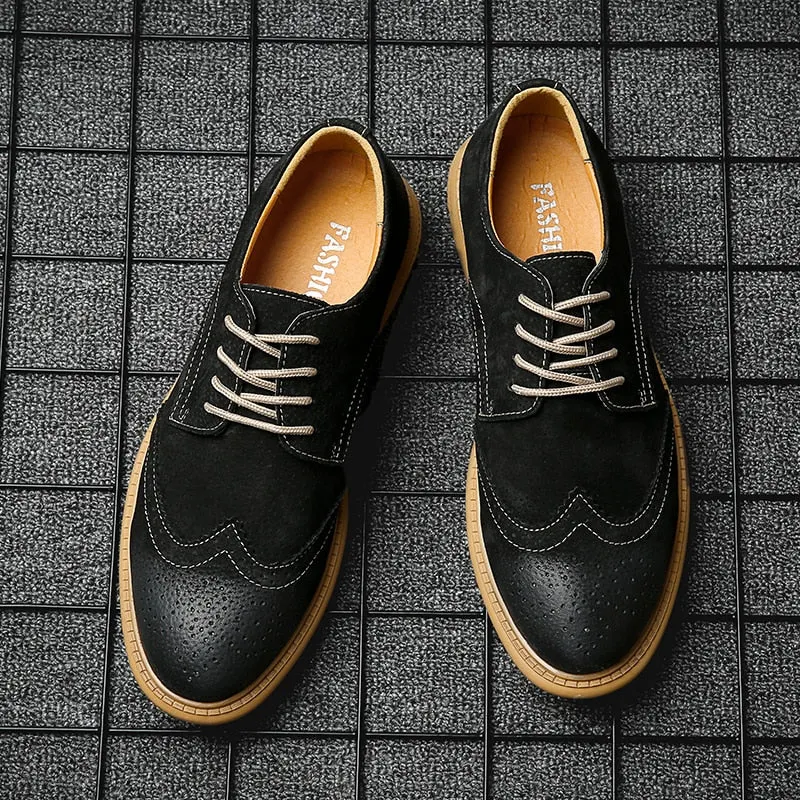 2022 New High Quality Men's shoes 100% Genuine Leather Casual Shoes Waterproof Work Shoes Cow Leather Loafers Plus Size 38-48