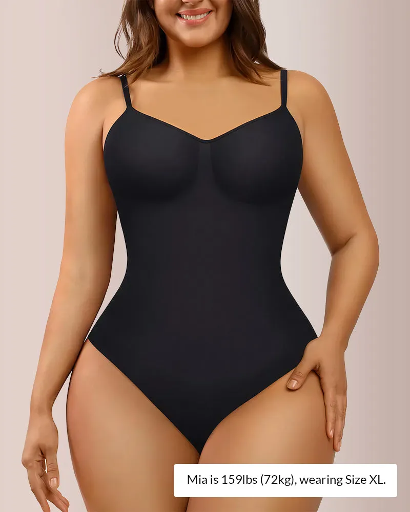 Seamless Bust-Covered Thong Bodysuit