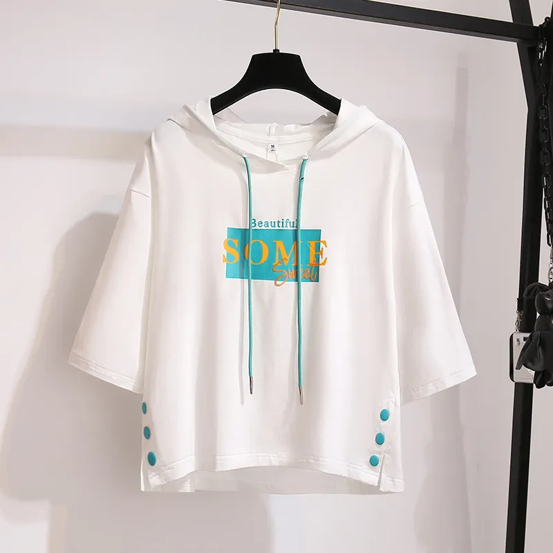 Uveng Uveng Summer New Sunscreen Hat Short-Sleeve T-Shirt Female Students Korean Clothes Women's Bagtop Women's Clothing