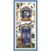 (Counted/Stamped)Halloween Balcony-14CT Cross Stitch 20*45cm/7.87*17.72in
