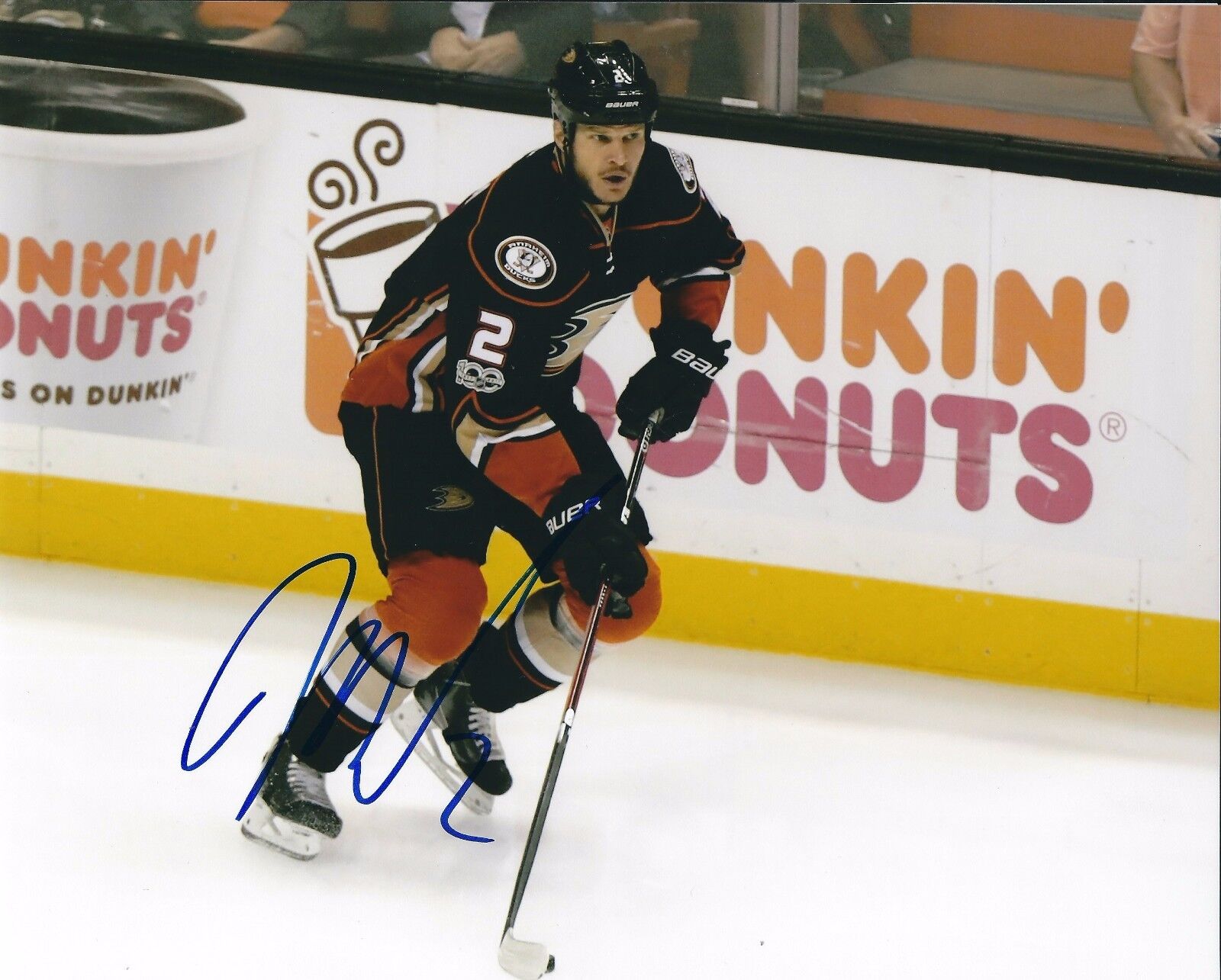 Autographed 8x10 KEVIN BIEKSA Anaheim Ducks Photo Poster painting - w/COA