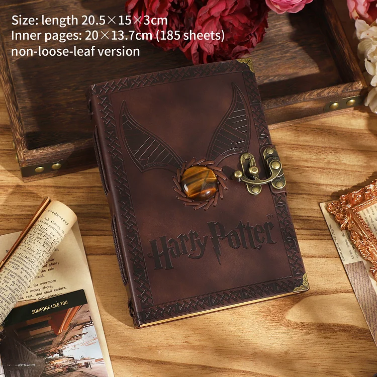 JOURNALSAY Harry Potter Snitch Hand Ledger Hand Ledger Notebook