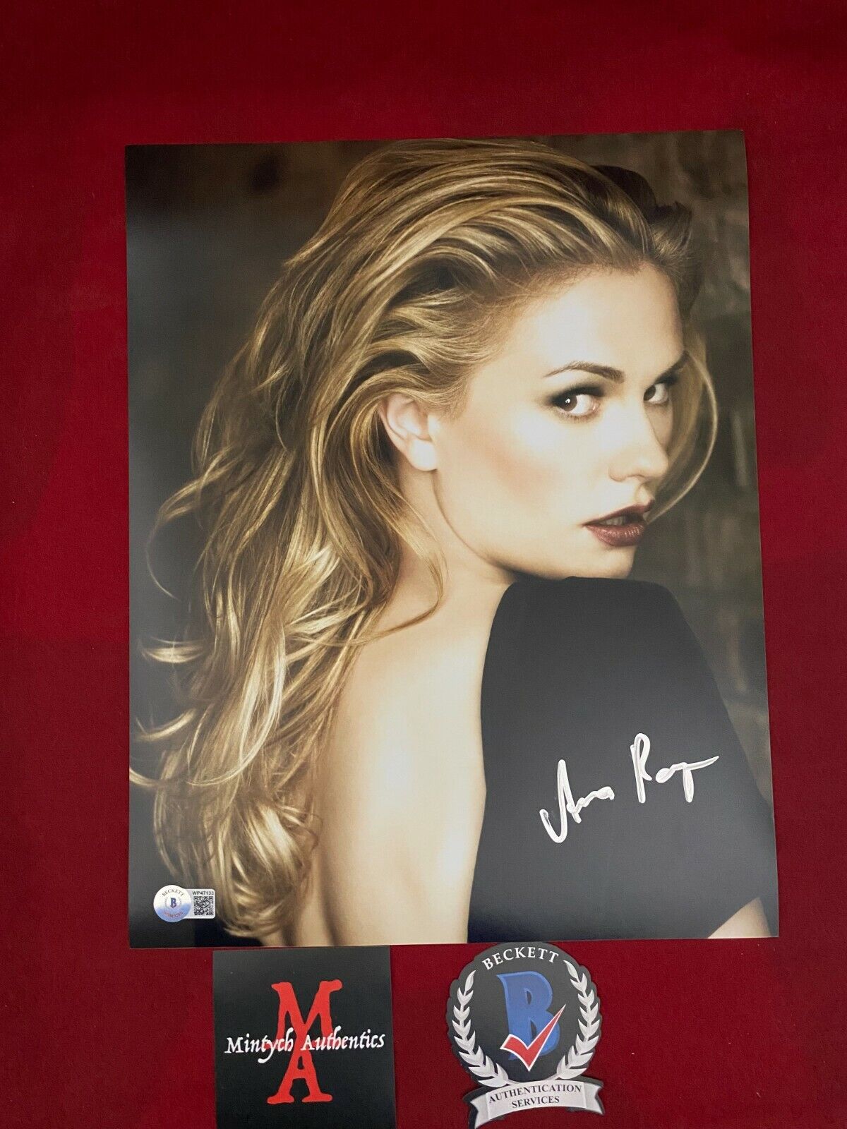 ANNA PAQUIN AUTOGRAPHED SIGNED 11x14 Photo Poster painting! TRUE BLOOD! SOOKIE! BECKETT COA!