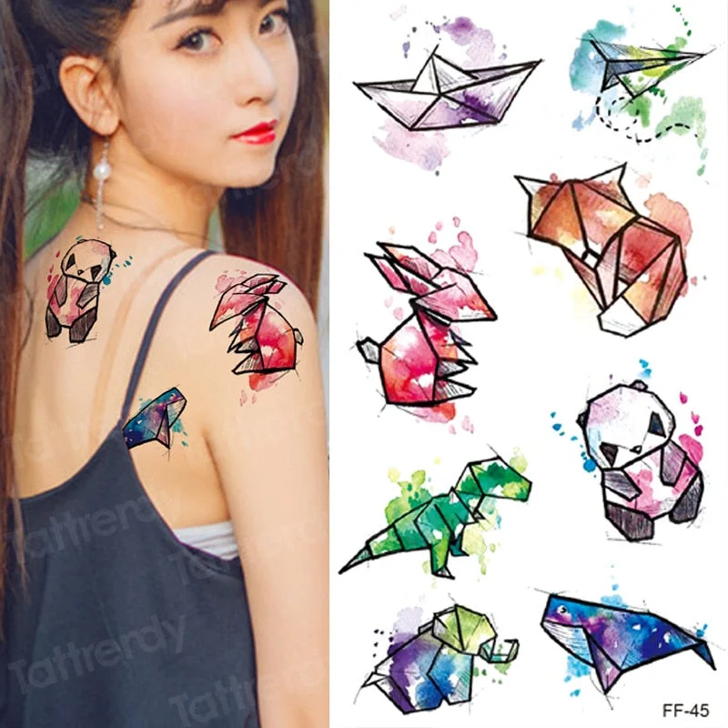 Arabic script Temporary tattoo sticker waterproof arm body leg shoulder neck sexy tatoo Letter Heartbeat Heart Love tattoo womem