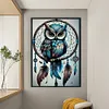 Dreamcatcher And Owl-11CT Stamped Cross Stitch 40*60cm/15.75*23.62in  tapestrymarket