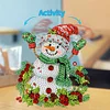 Acryl Weihnachten Schneemann (Kopfschüttelfunktion) - 5d DIY Basteln Ornament