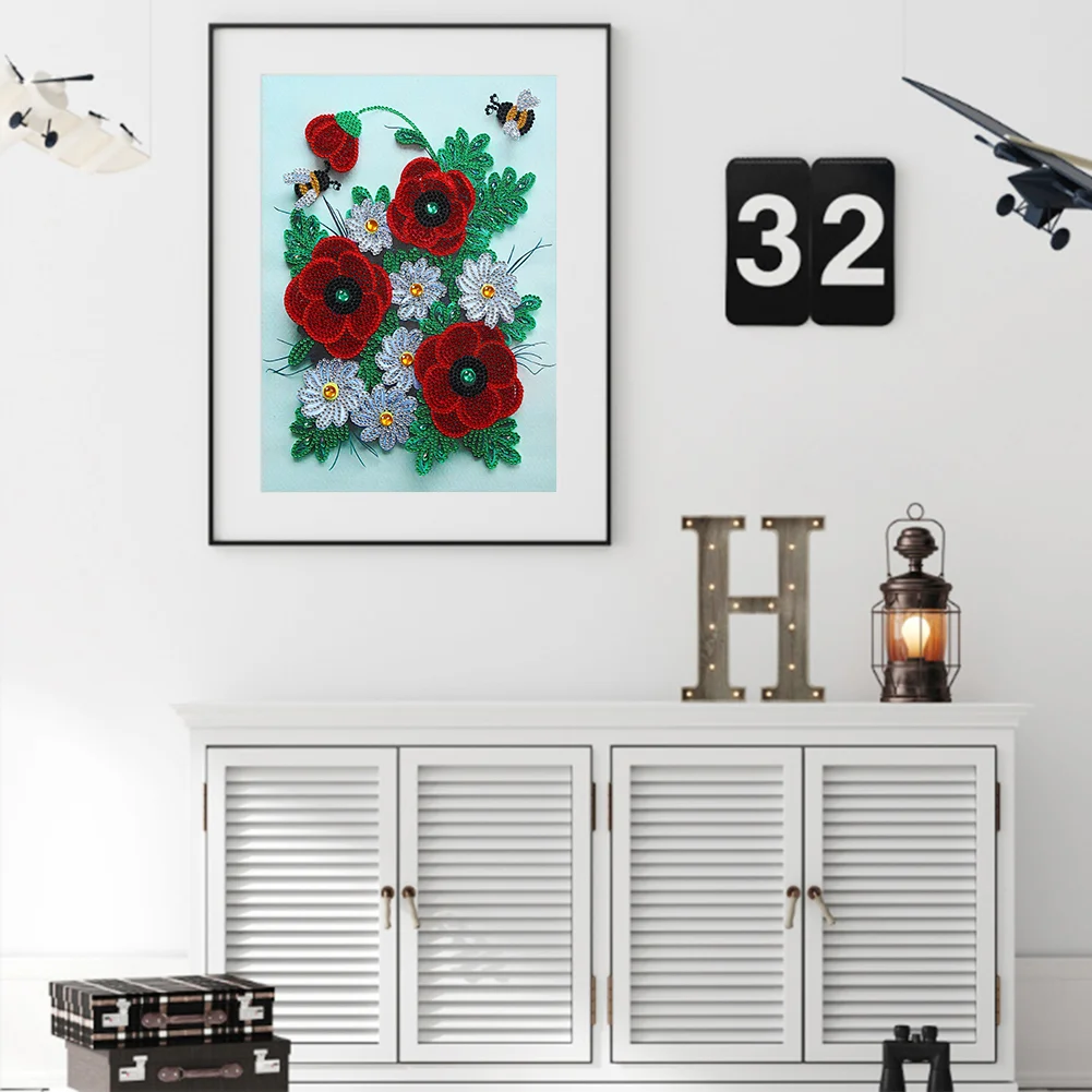 Diamond Painting - Special Shaped Drill - Flower(30*40cm)