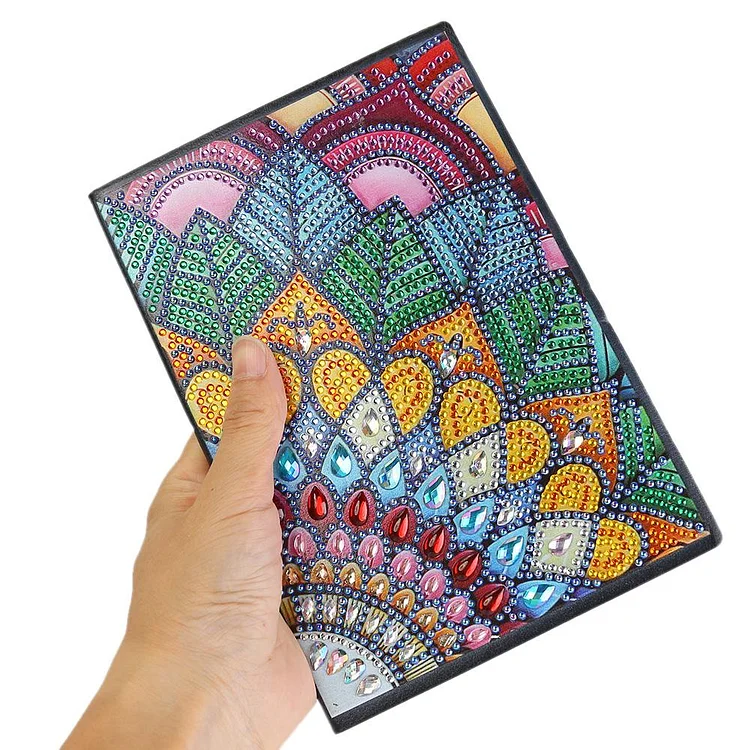 50 Pages DIY Part Drill Diamond Notebook Special Shape Resin Painting Book  Gift