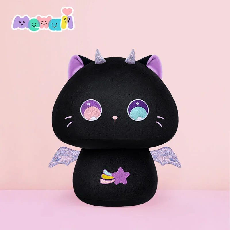 Mewaii® Mushroom Family Purple Magic Cat Kawaii Plush Pillow Squish Toy