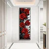 Black And Red Rose-11CT Stamped Cross Stitch 30*90cm/11.81*35.43in(Big Size)