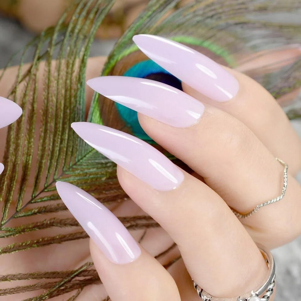 Sexy Sugar Red Press on Nails Extra Long Stiletto Fake Nails gel Shine Party Finger Decoration Nail Tips Set of 24-Nail Inspo