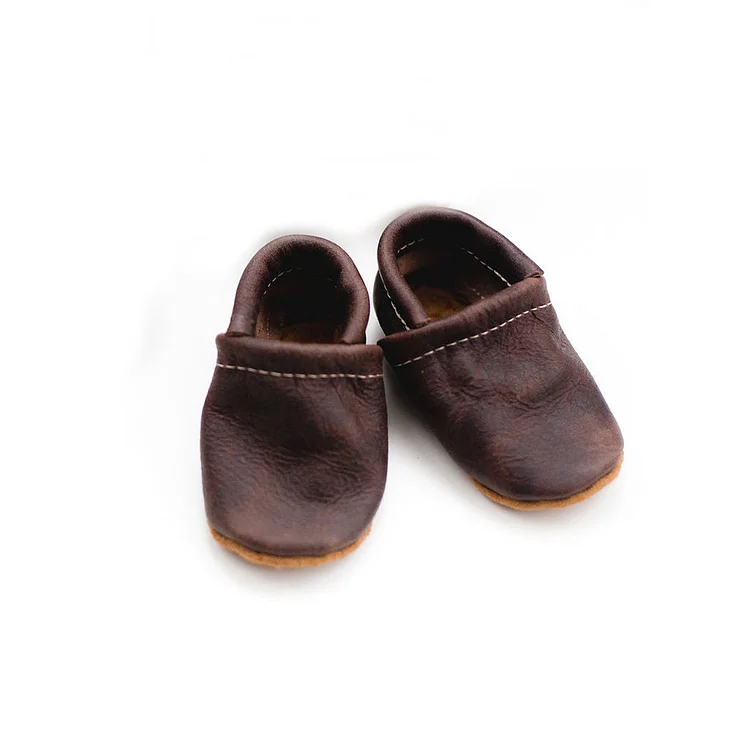 Baby Leather Loafers | Carob