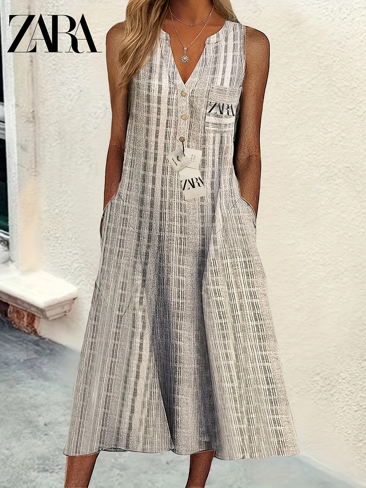 Dámské ležérní šaty na každodenní nakupování @Zara