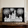 uk.everydayedeals DIY Pearl Painting With Frame - Handmade Self-Adhesive Pearls - Castle(20*30cm)