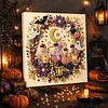 Halloween Bead Art DIY Pearl Painting Kit with Frame 20x20cm(Ghost Potion)
