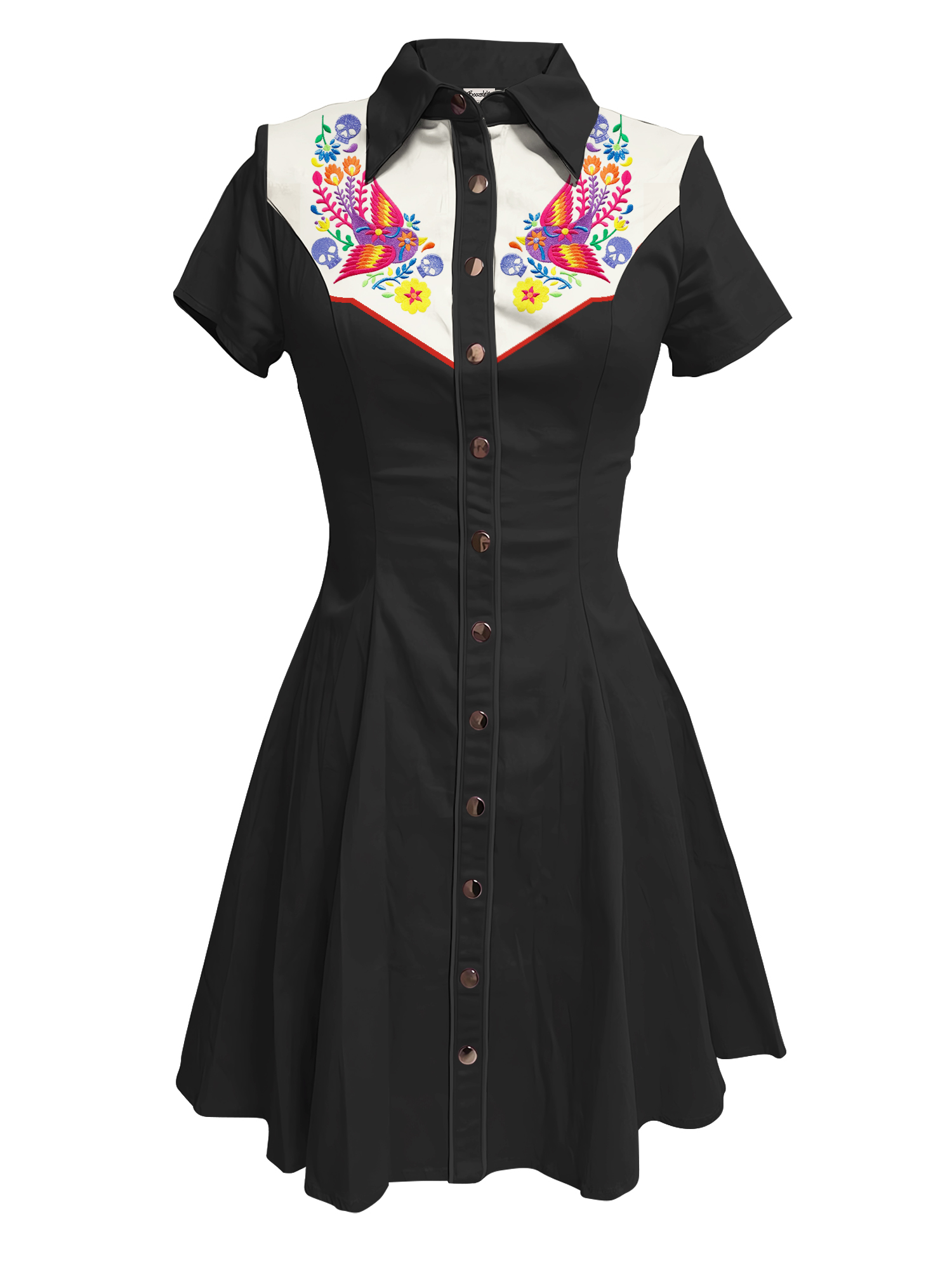 Latin American Floral- 100% Cotton Dress