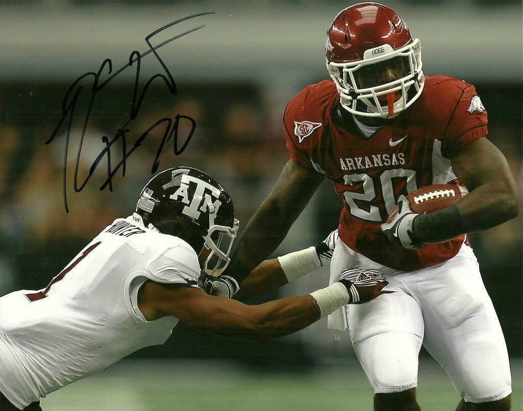 RONNIE WINGO JR HAND SIGNED ARKANSAS RAZORBACKS 8X10 Photo Poster painting W/COA