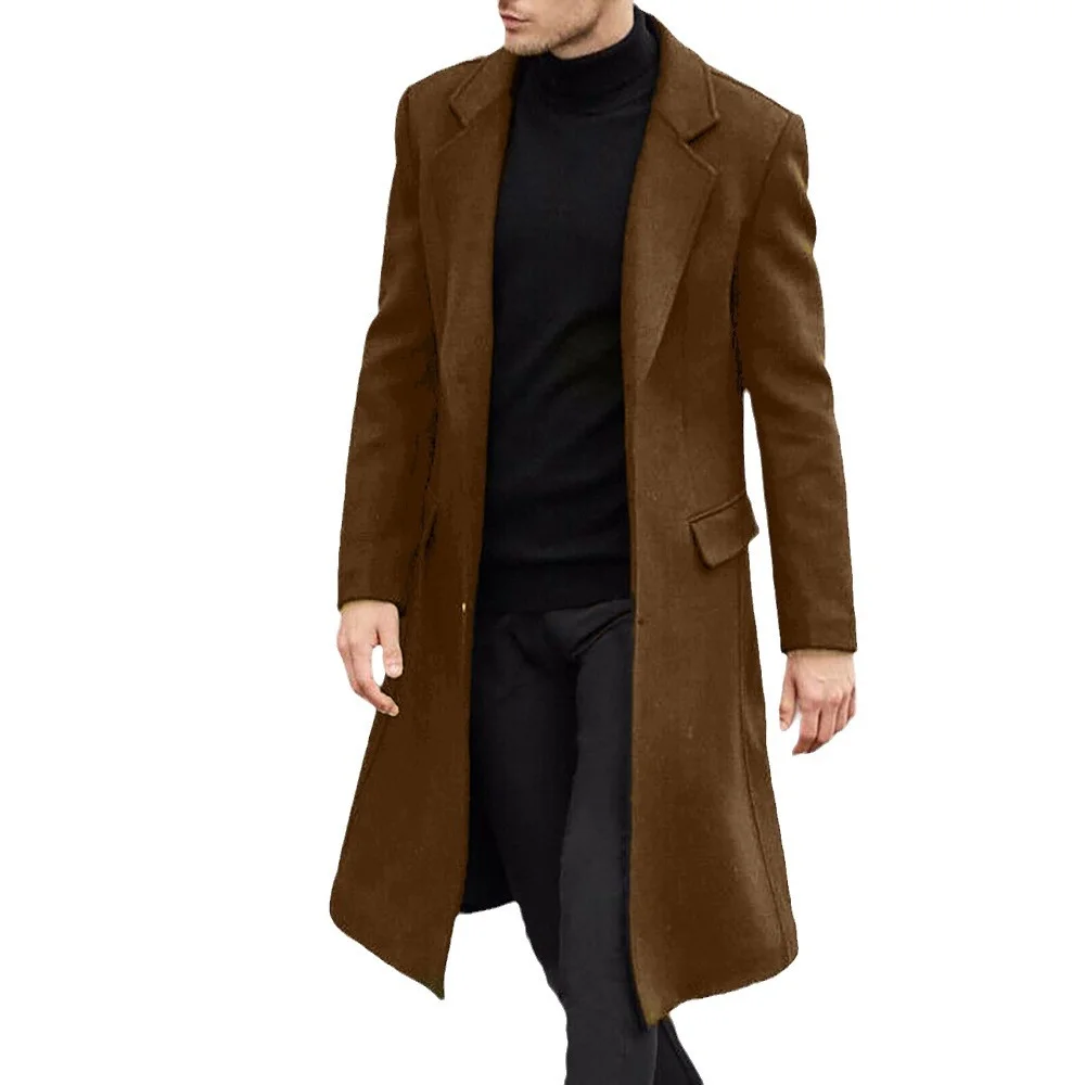 Nigikala Nigikala Men's Coat New English Men's Long Wind Coat Coat Man's Coat