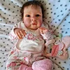 Reborn Newborn Baby Dolls 20" Real Looking Lifelike Brown Hair Cloth Body Girl Named Belinda - RBBI-Myrebornbabydoll&reg; Myrebornbabydoll&reg;