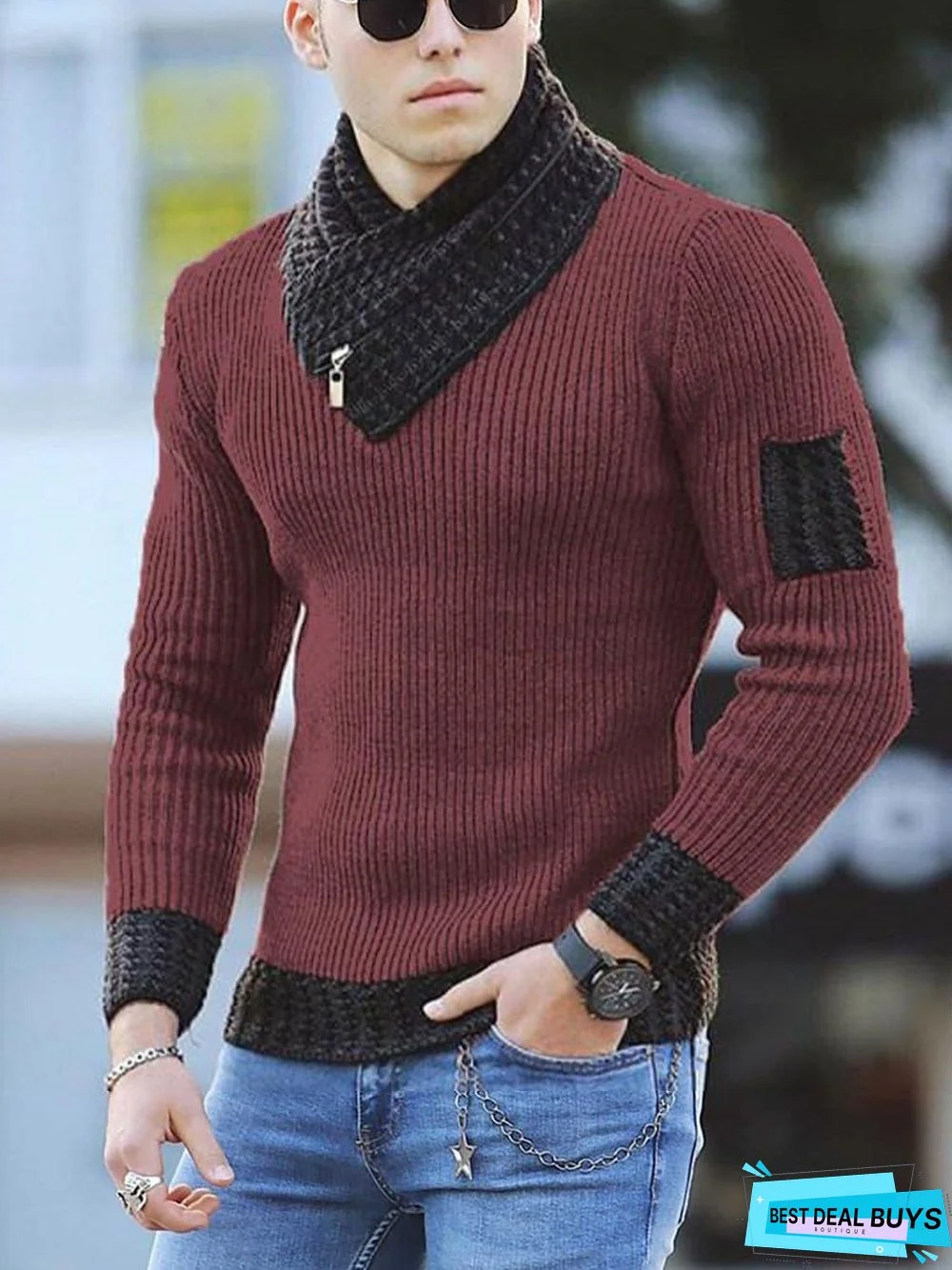 Men's Casual Slim Sweater