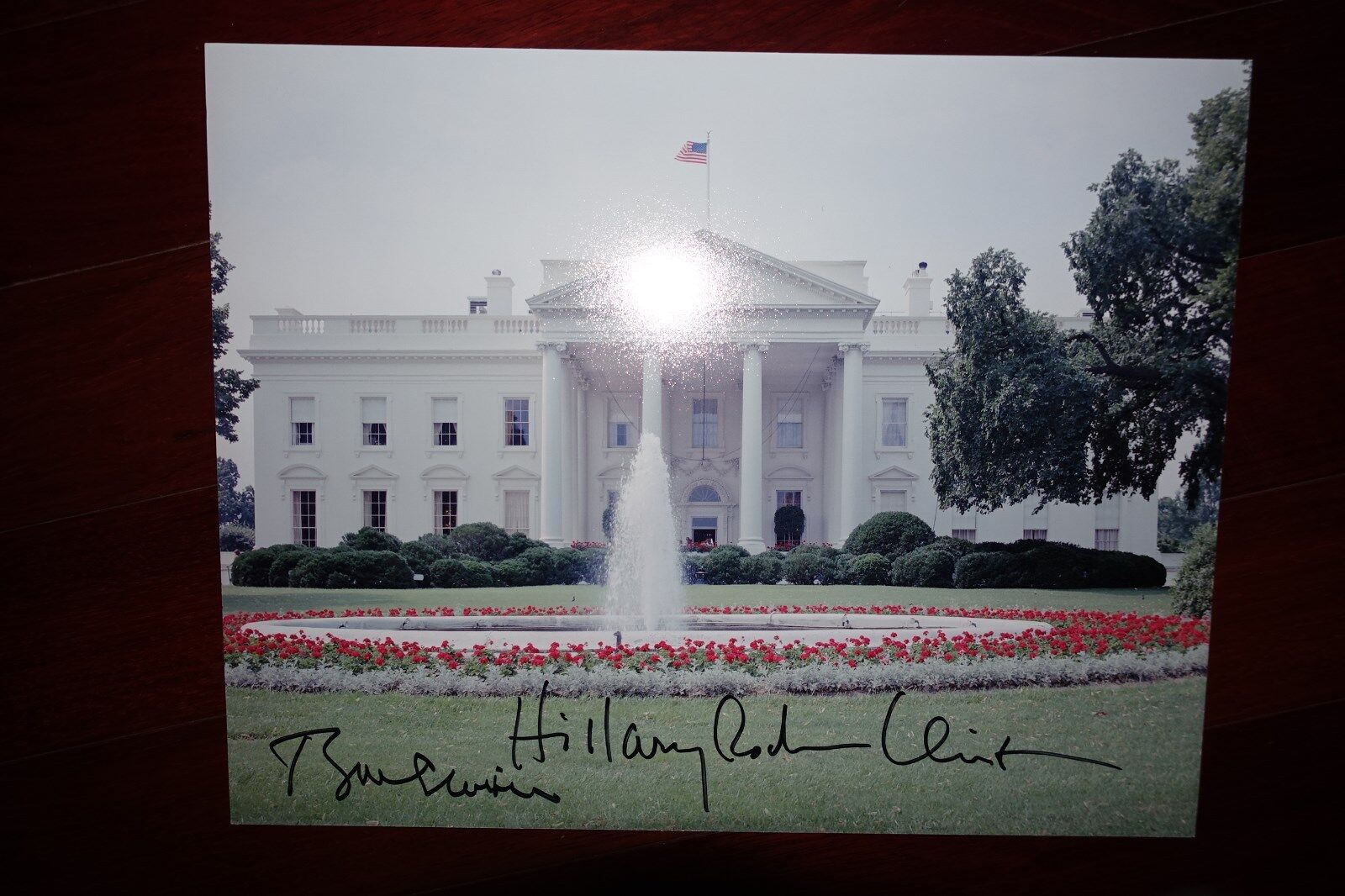 PRESIDENT BILL CLINTON & HILLARY CLINTON SIGNED AUTOGRAPHED 11X14 Photo Poster painting JSA COA