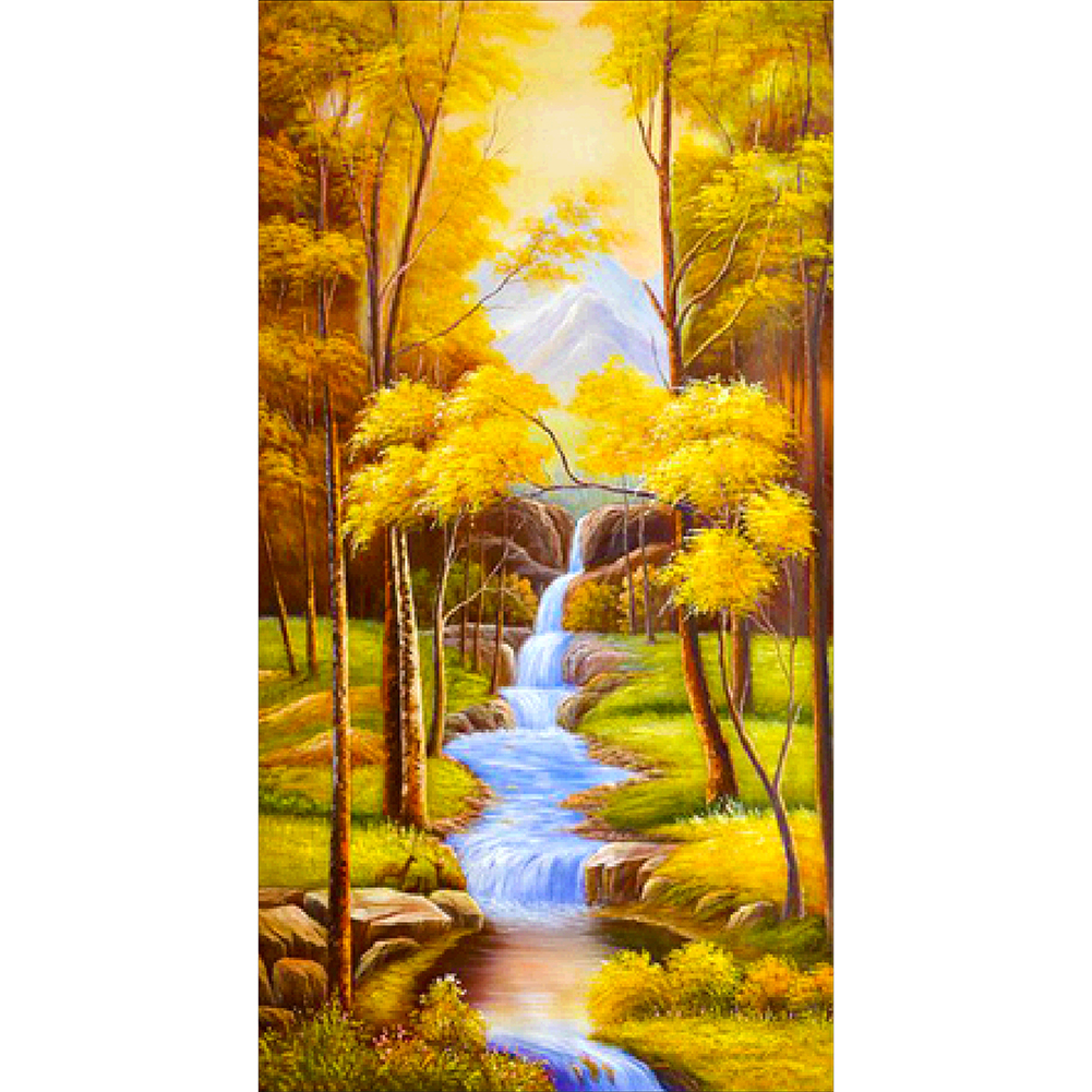 

100*55CM - Round Drill Diamond Painting - Autumn, 501 Original