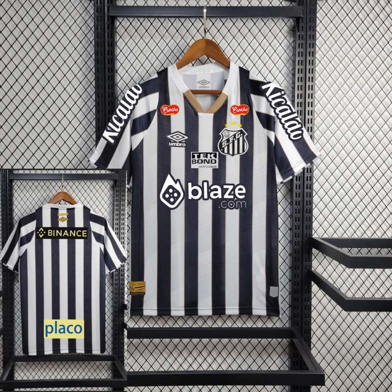 2024-2025 all sponsors Santos Away Football Shirt 1:1 Thai Quality