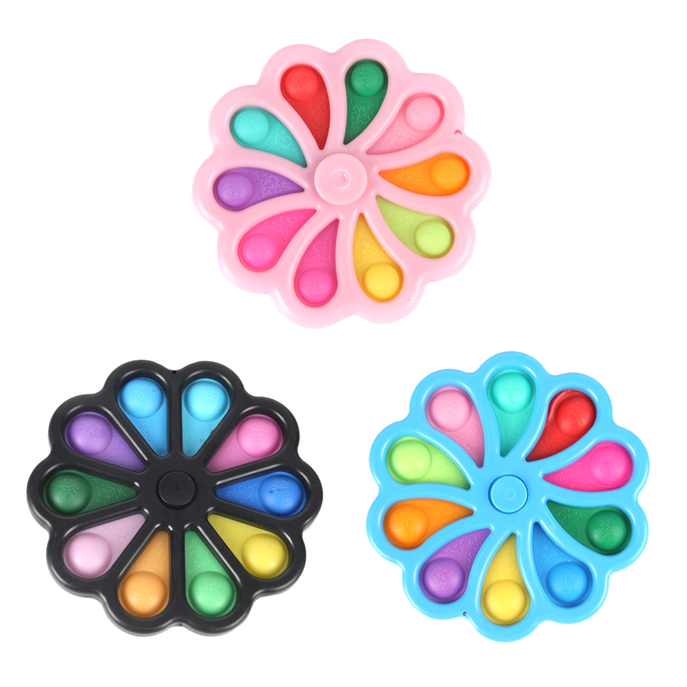 

Dimple Fidget Finger Gyro Keychain Bubble Press Board Autism Children Toy, Off, 501 Original