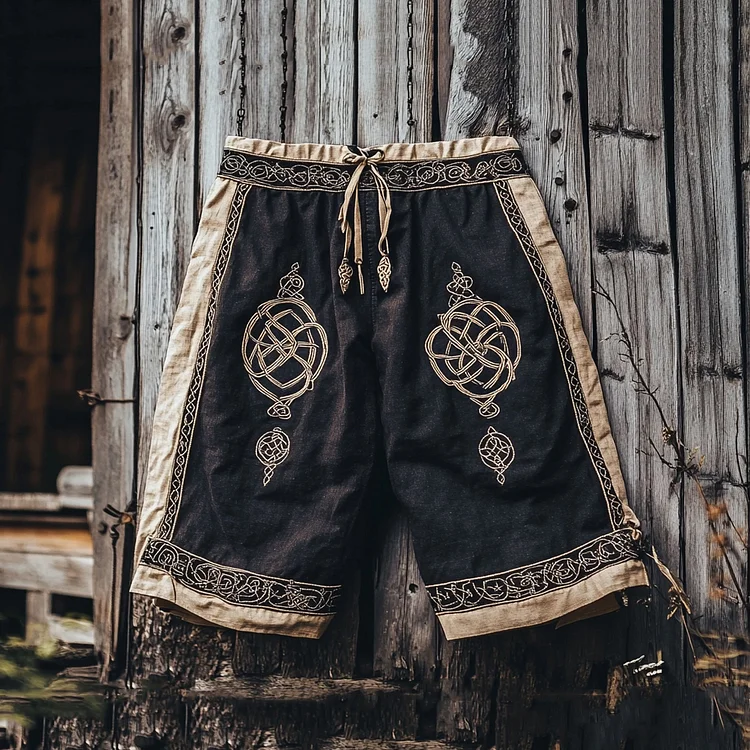 Vintage Celtic Knot Contrast Shorts