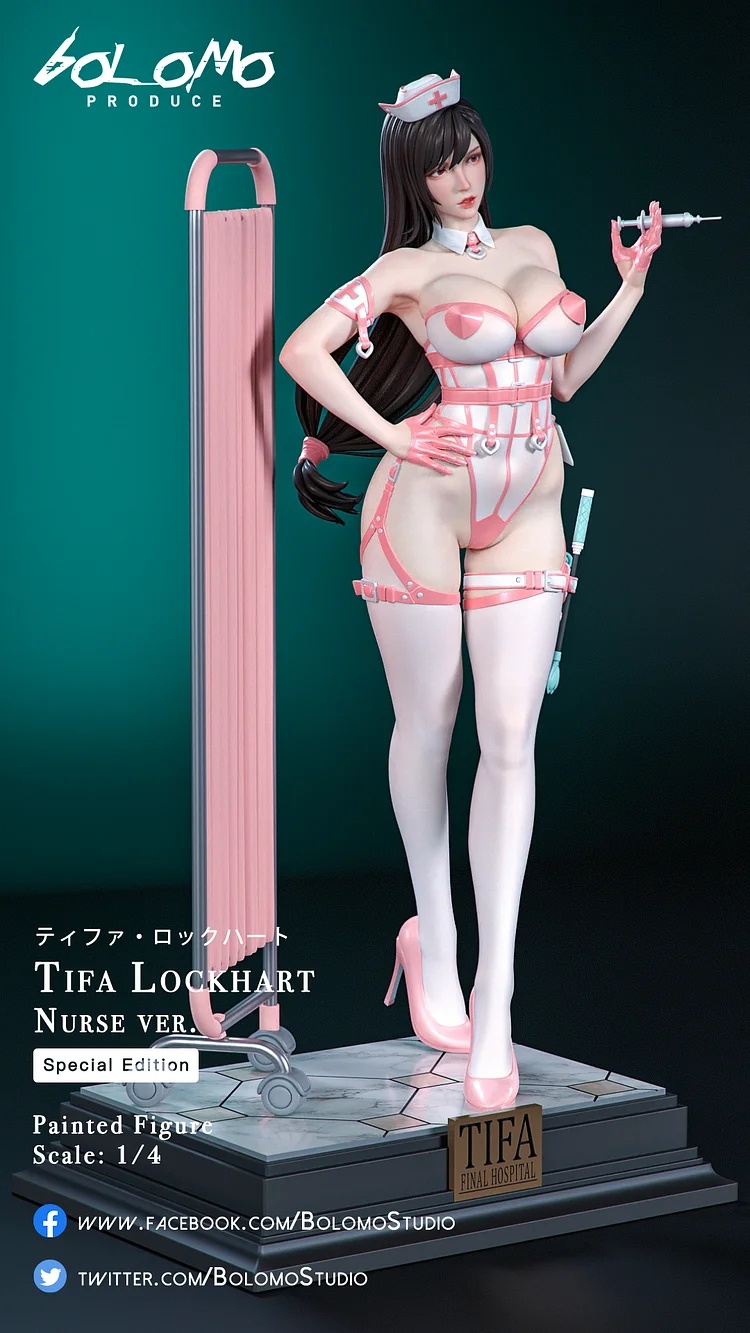 PRE-ORDER Bolomo Studio Final Fantasy VII Nurse Tifa Lockhart 1/4 Statue(GK)  (Adult 18+)