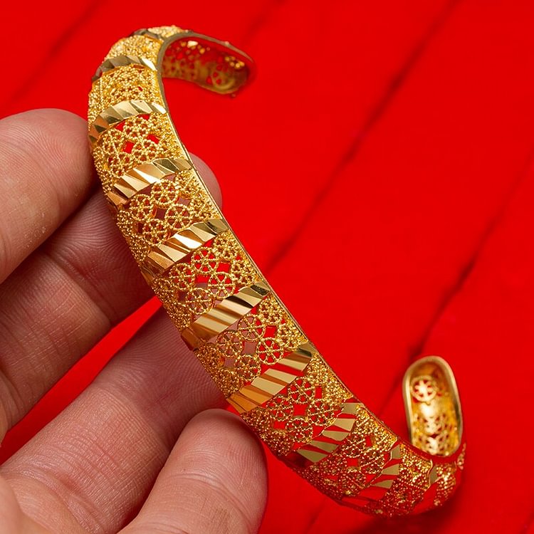 Bangles Gold Color Bangles For Women wedding Bracelet jewelry African women