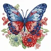 2Pack Flower Butterfly-Crystal Rhinestone Diamond Painting(30x30cm)