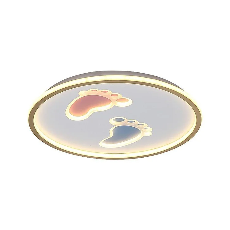 Feet Image Novelty Nordic Metal LED Flush Mount Ceiling Light for Bedroom - Appledas