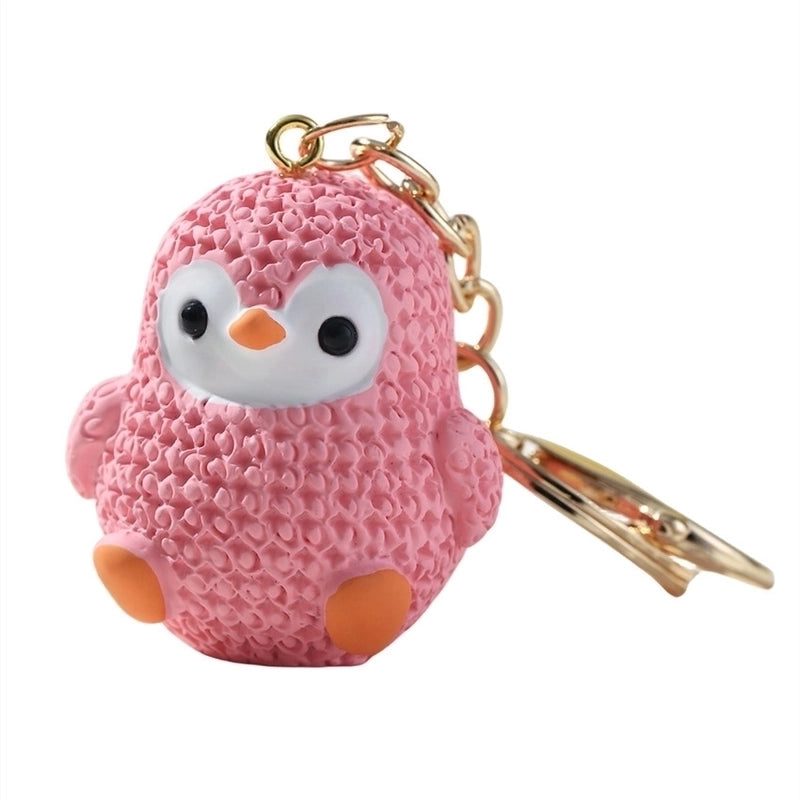 Cute Penguin Resin Women’s Bag Pendant Keychain