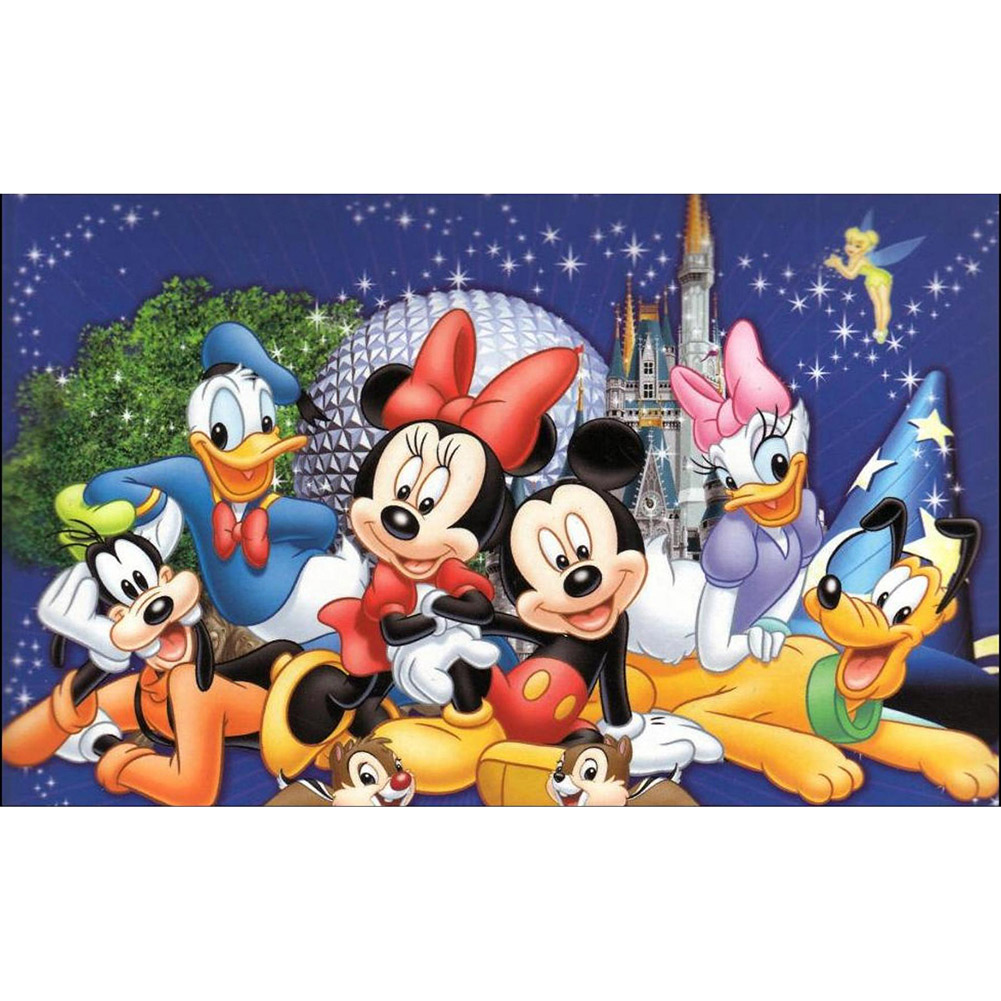 

Cartoon Animal - 14CT Stamped Cross Stitch - 46*36CM, 501 Original