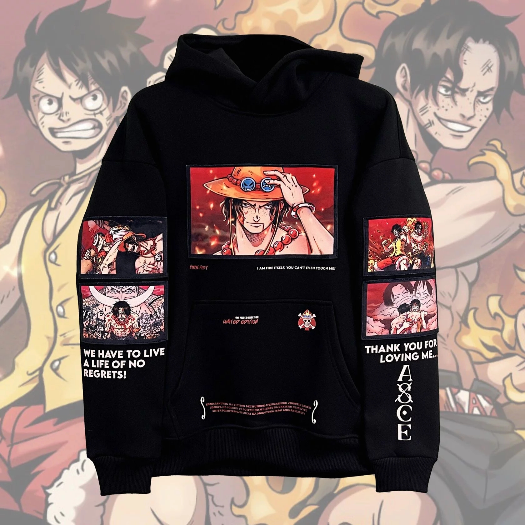 Ace Fire Fist Hoodie - One.P