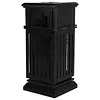 [US Local Warehouse] Commercial Trash Can with Removable Inner Bucket & Lid Side Opening Waste Bin for Garage Backyard