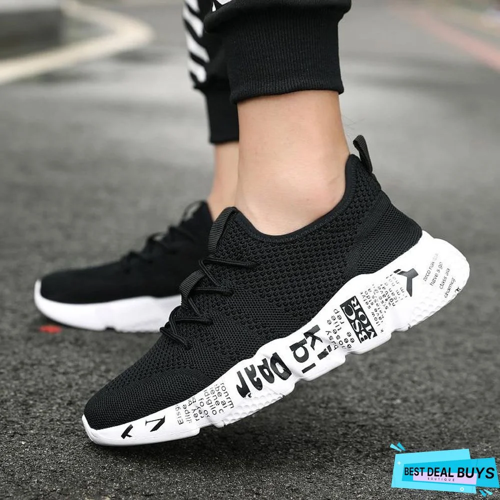 Men Casual High Quality Fashion Style Shoes Comfortable Mesh Outdoor Walking Jogging Sneakers