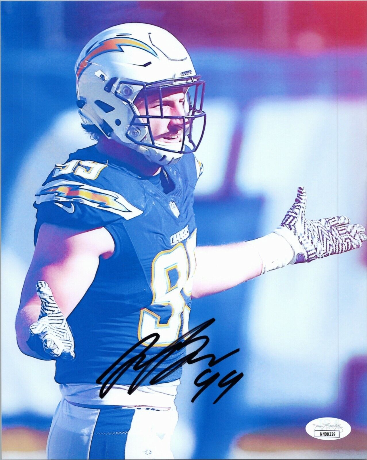 JOEY BOSA Authentic Hand-Signed LOS ANGELES CHARGERS