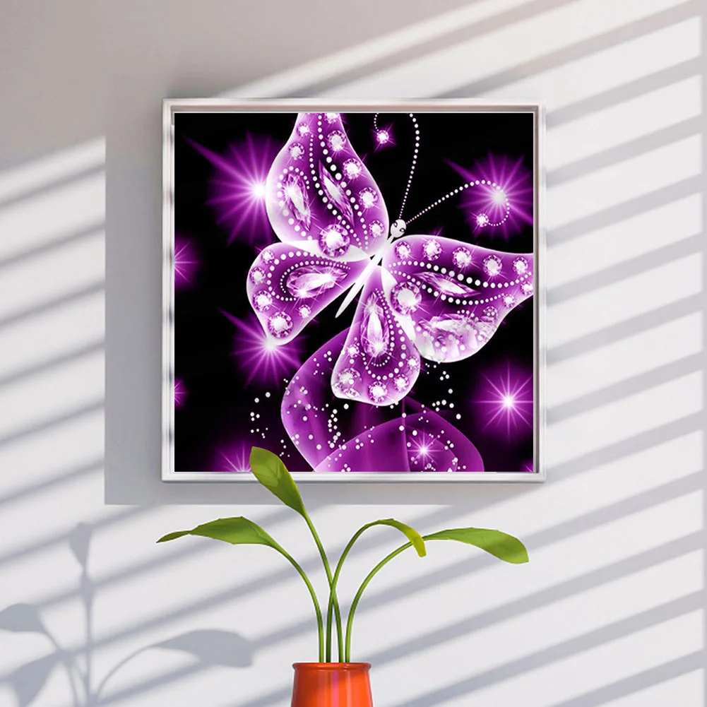 Diamond Painting - Full Round Drill - Butterfly(30*30cm)