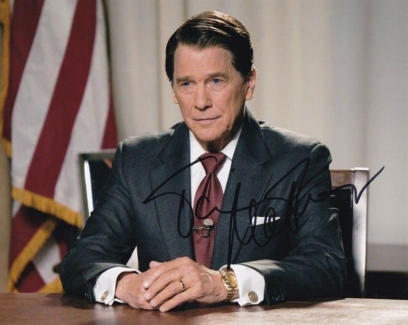 Tim matheson signed autographed killing reagan ronald Photo Poster painting