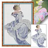 (Big Size)[Brand]Winter Queen - 14CT Stamped Cross Stitch - 41*60cm - Character