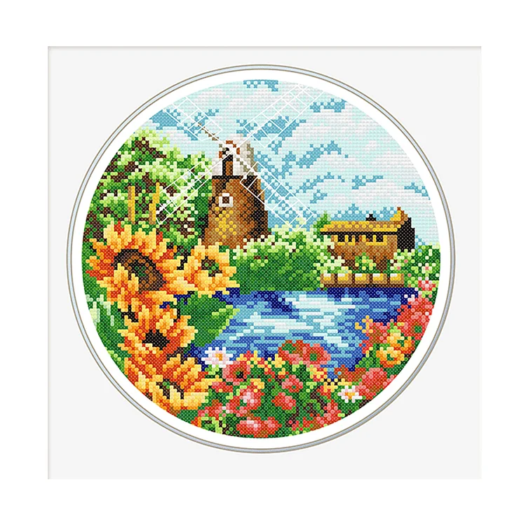 Spring - Four Seasons 11CT Counted Cross Stitch 35*35CM